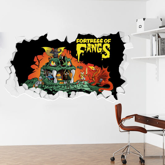 Dungeons & Dragons Wall Sticker - Fortress of Fangs Broken Wall
