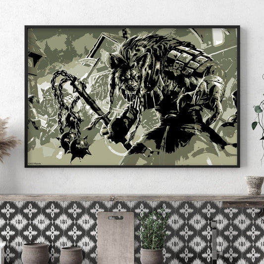 Dungeons & Dragons Print - Gnoll Coloured Graphic Wall Art