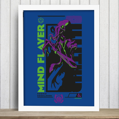 Dungeons & Dragons Print - Mind Flayer Icon Graphic Wall Art