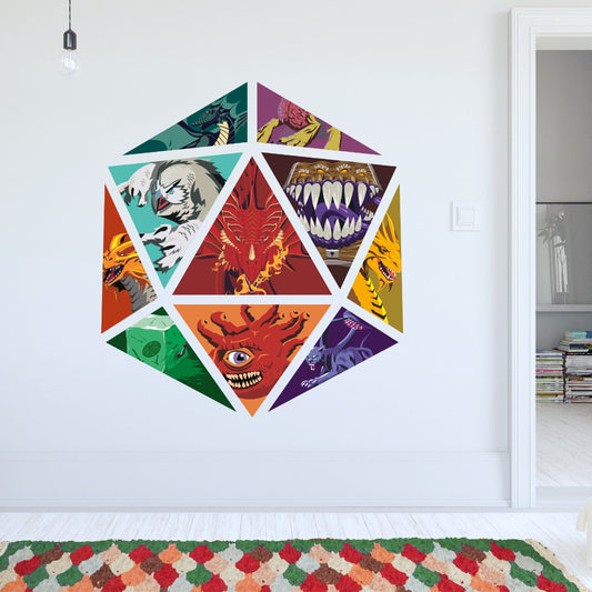 Dungeons & Dragons Wall Sticker - Monster Dice