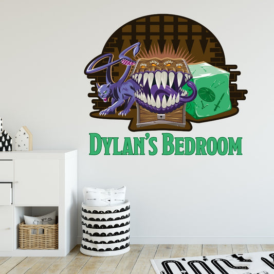 Dungeons & Dragons Wall Sticker - Personalised Monster Dungeon