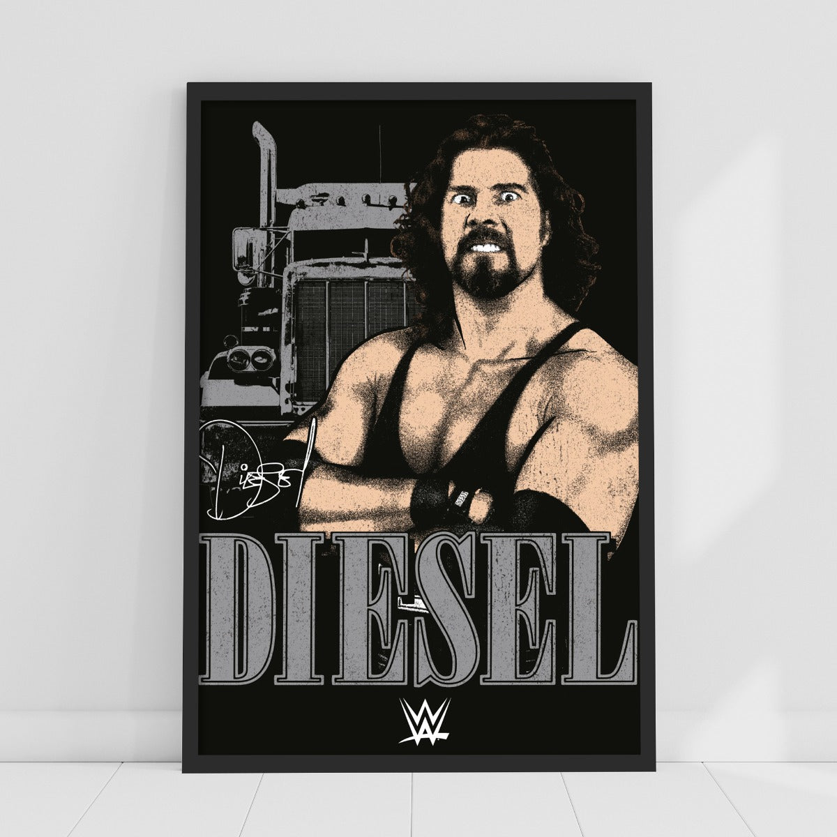 WWE Print - Diesel Sketch Poster – www.themed.co.uk