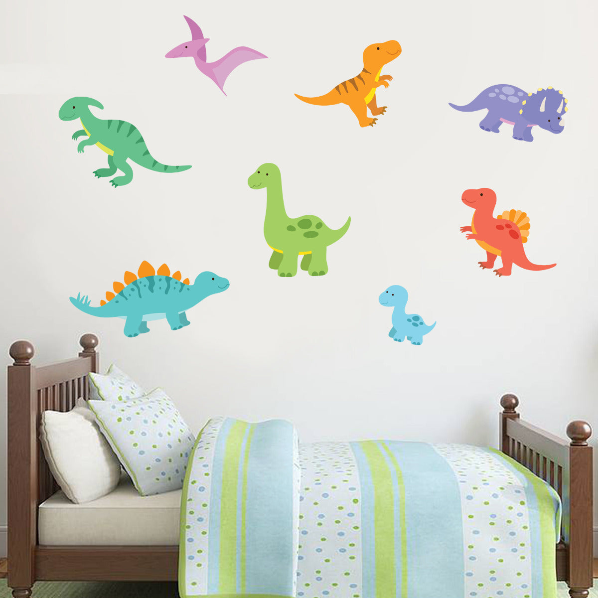 Dinosaur Wall Stickers Baby Dino Set