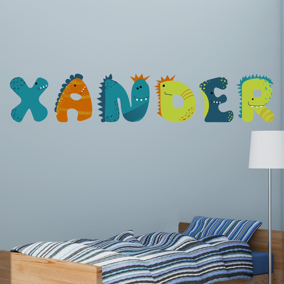 Dinosaur Wall Sticker - Dinosaur Letters Personalised Name