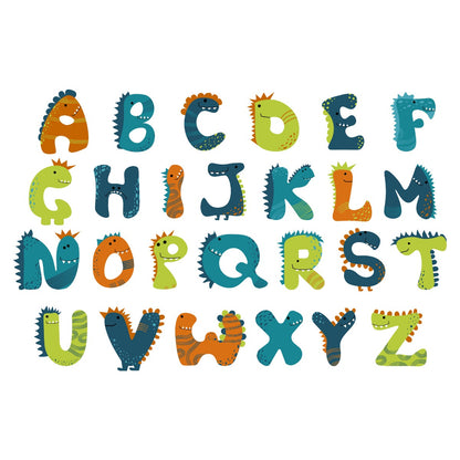 Dinosaur Wall Sticker - Dinosaur Letters Personalised Name