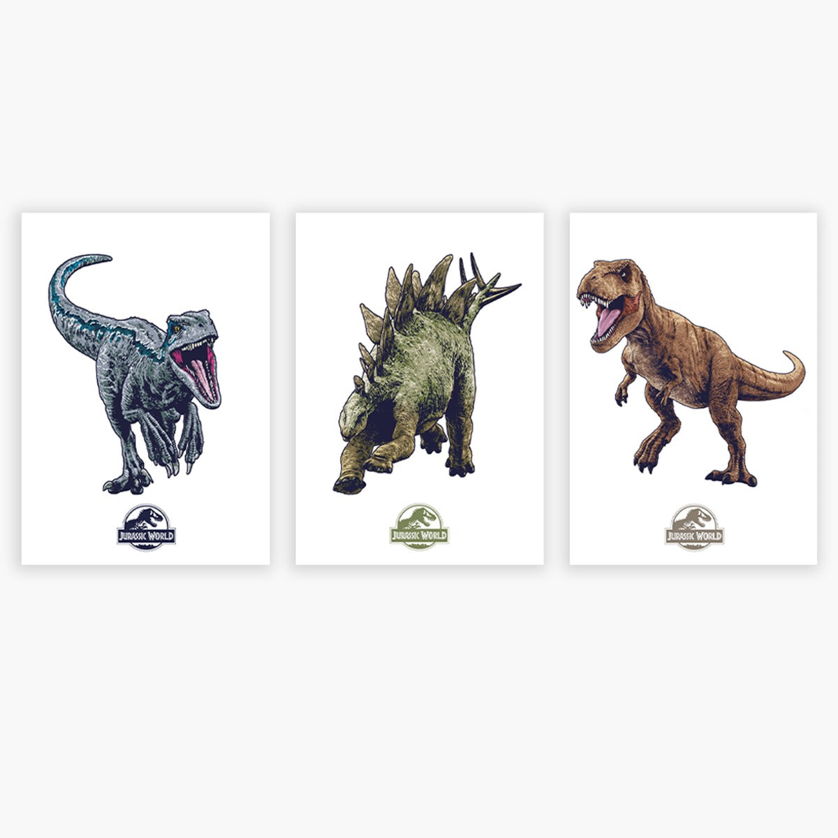 Jurassic World Print - Dinosaur Sketches Set of 3