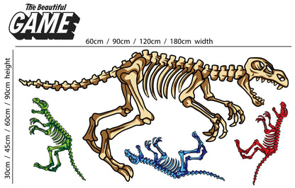 Dinosaur Wall Sticker Dino Skeleton