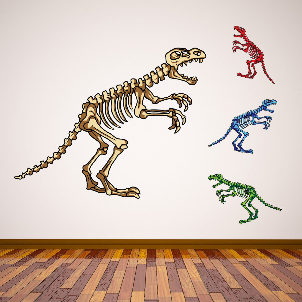 Dinosaur Wall Sticker Dino Skeleton