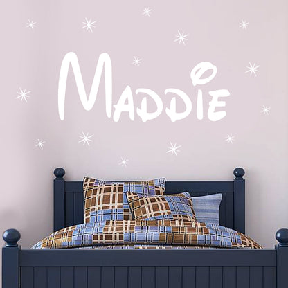 Fairytale Personalised Name Wall Sticker