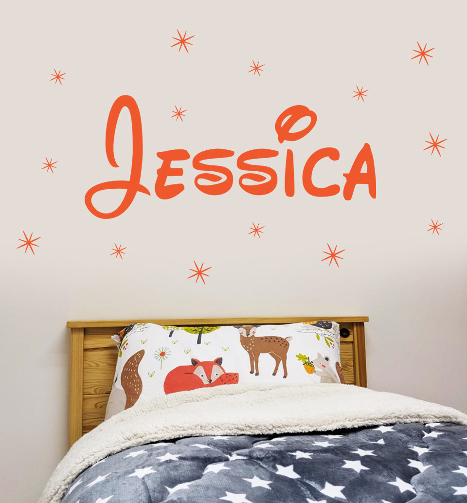 Fairytale Personalised Name Wall Sticker