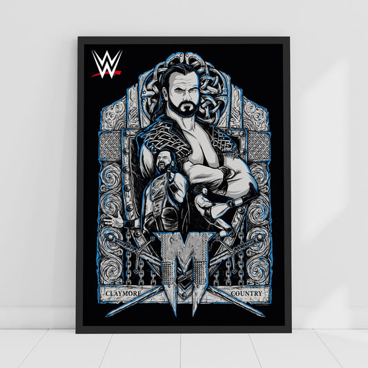 WWE Print - Drew McIntyre Graphic Poster