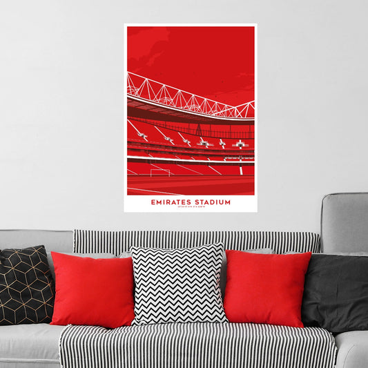 Arsenal Football Club - Stadium Illustration Wall Sticker