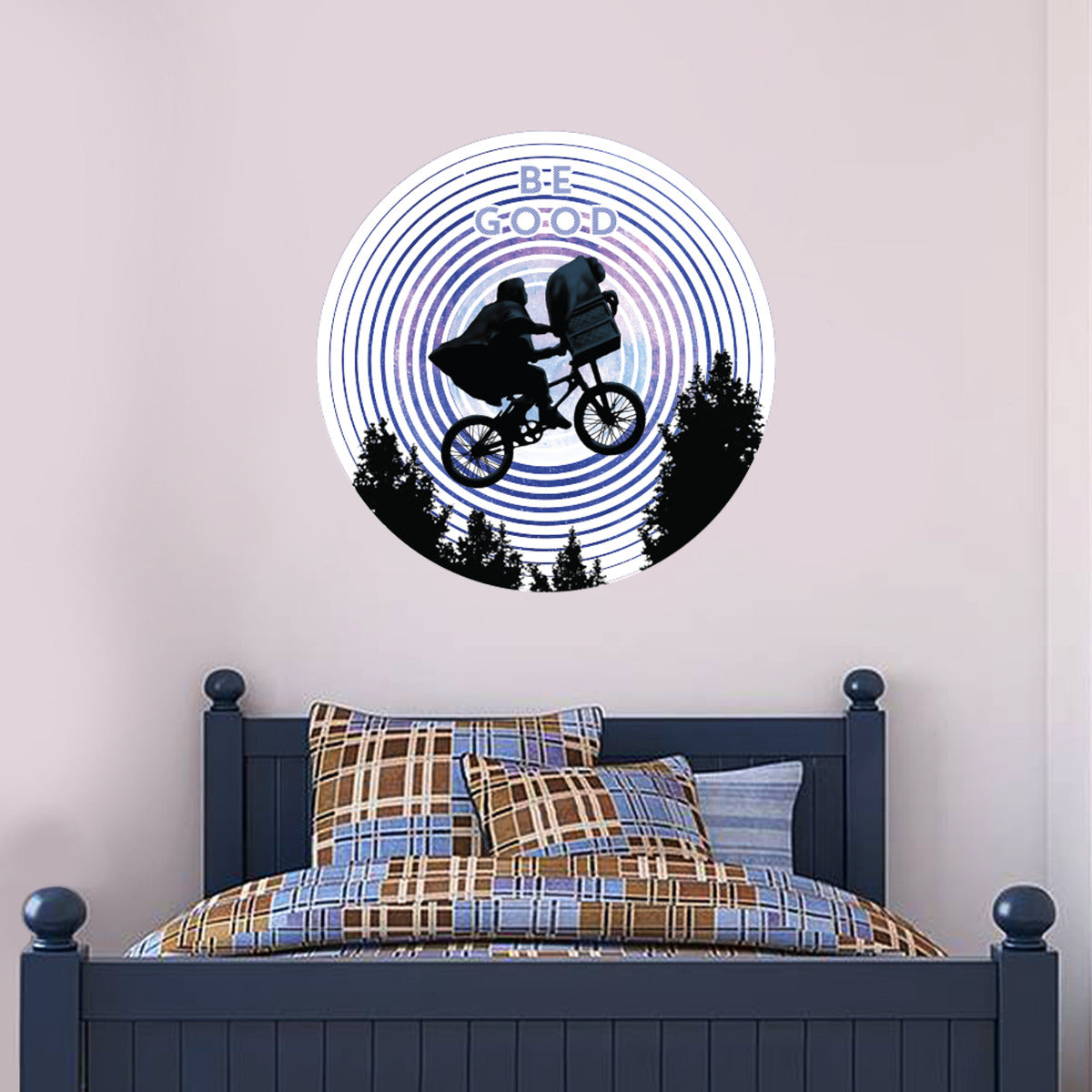 ET the Extra-Terrestrial Wall Sticker Be Good Circle