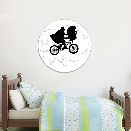 ET the Extra-Terrestrial Wall Sticker Moon Bicycle
