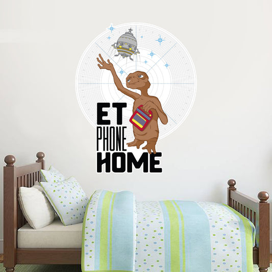 ET the Extra-Terrestrial Wall Sticker Phone Home