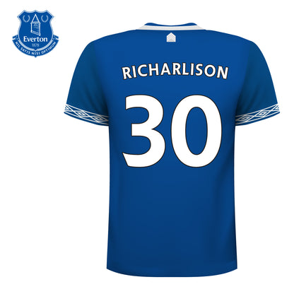 Everton Football Club - Personalised Football Shirt Wall Sticker + Everton Crest Set