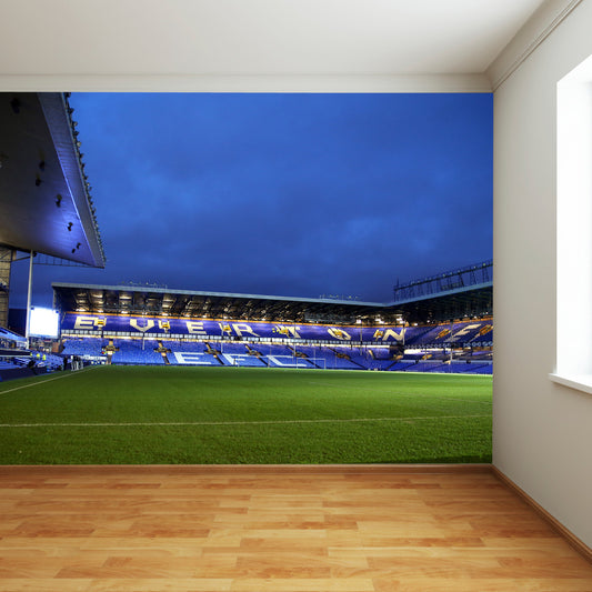 Everton FC - Goodison Park Stadium Full Wall Mural Night Time Inside Stadium Picture