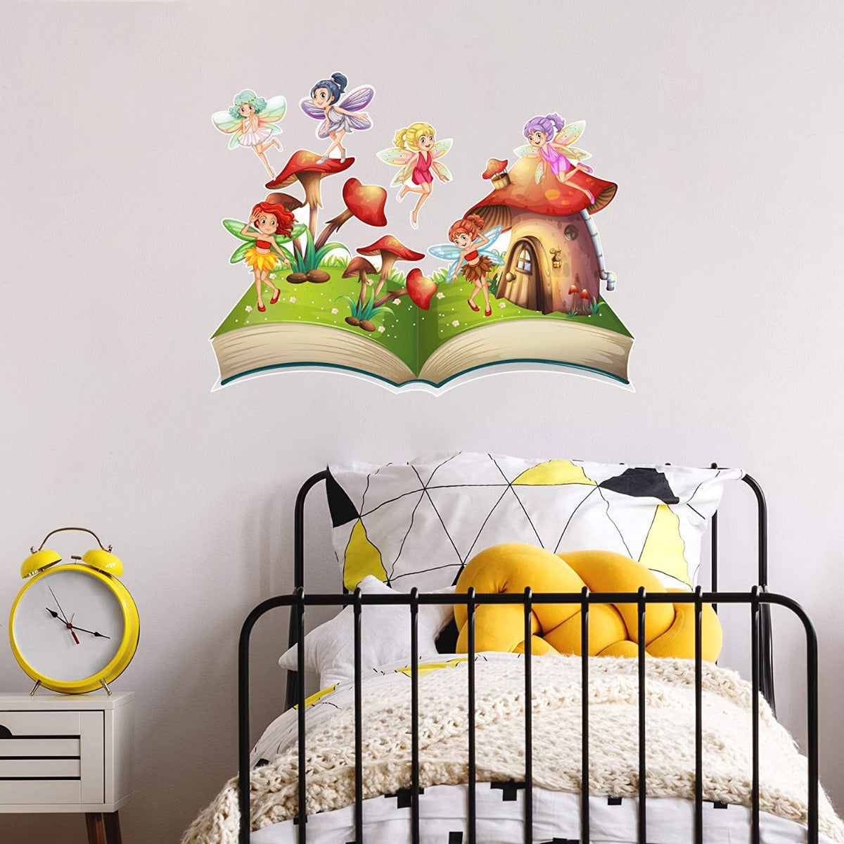 Fairy Mushroom Storybook Wall Sticker