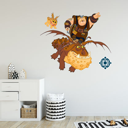 How To Train Your Dragon Fishlegs Meatlug Wall Sticker