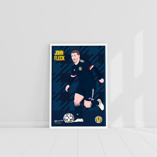 Scotland National Team - John Fleck Print