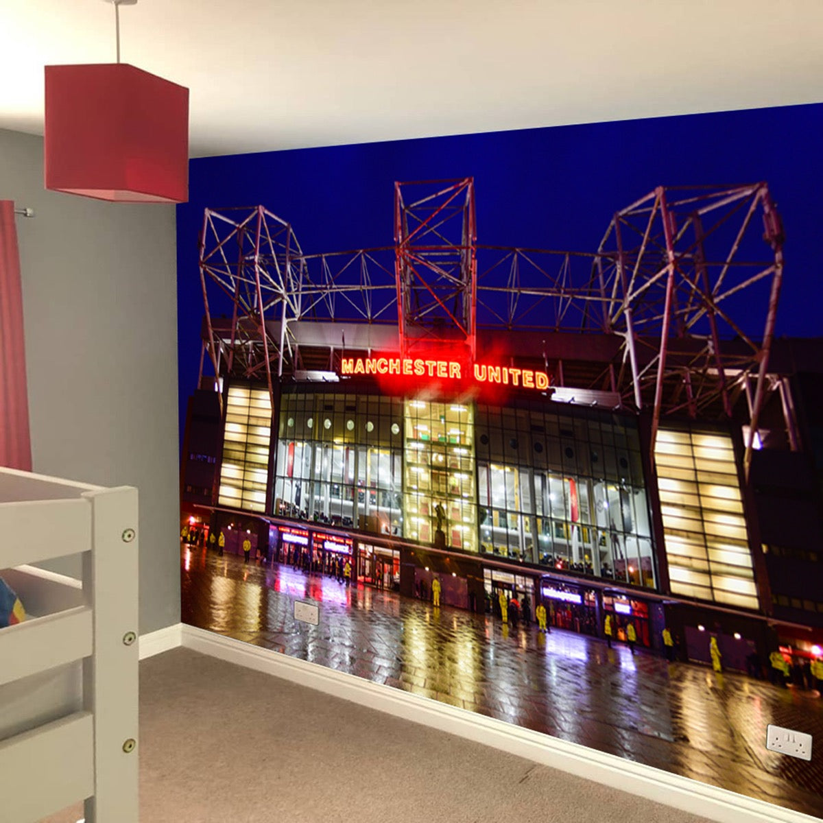 Manchester United Old Trafford Stadium Full Wall Mural Forecourt View