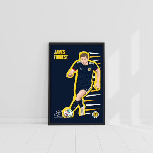 Scotland National Team - James Forrest Print