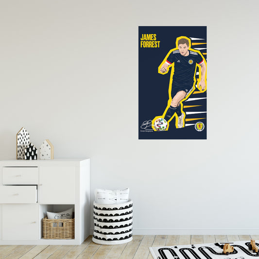 Scotland National Team - James Forrest Wall Sticker