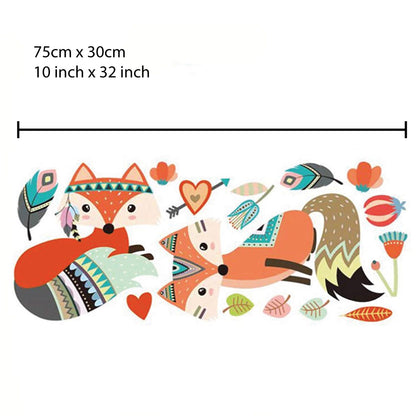 Native Wildlife - Fox Wall Sticker Set