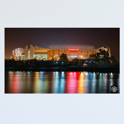 Manchester United Print - Old Trafford Ship Canal Reflections