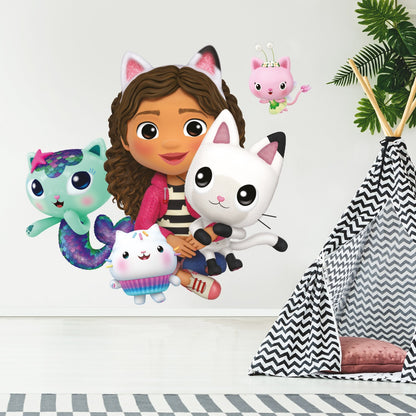 Gabby's Dollhouse Wall Sticker - Gabby and Friends Sat Down