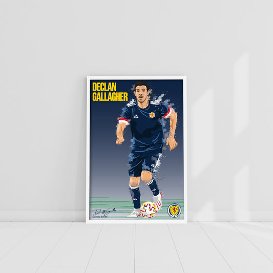 Scotland National Team - Declan Gallagher Print
