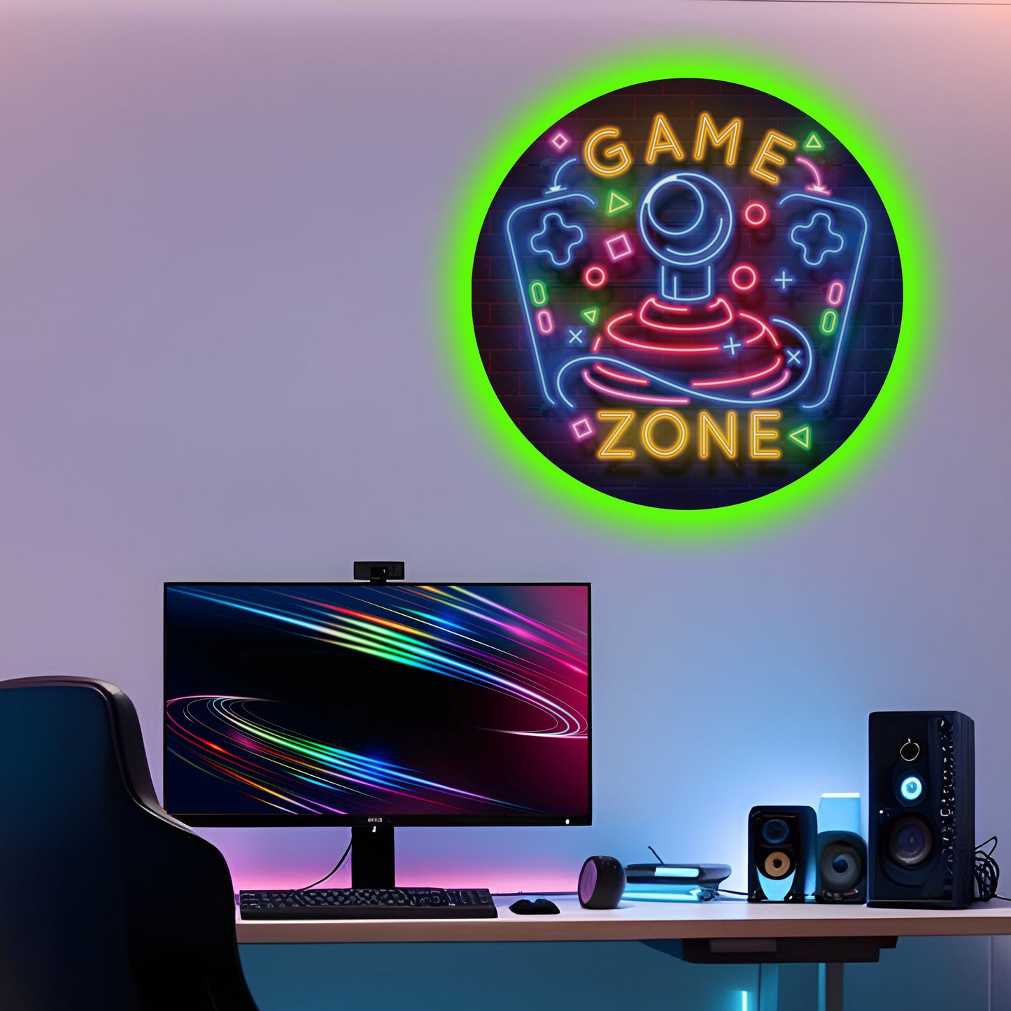 Game Zone LED Backlit Wallpop