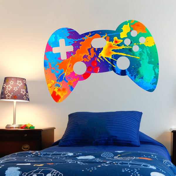 Removable Video Game Controller Wall Decals – Peel & Stick Gamer Decor For Kids Bedroom Or Playroom