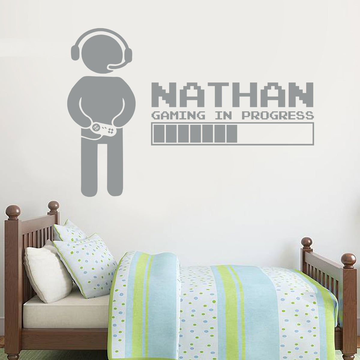 Gaming In Progress Personalised Wall Sticker