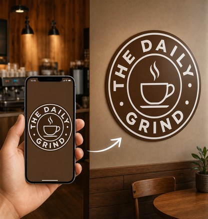 Custom Printed Business Logo Wall Sticker