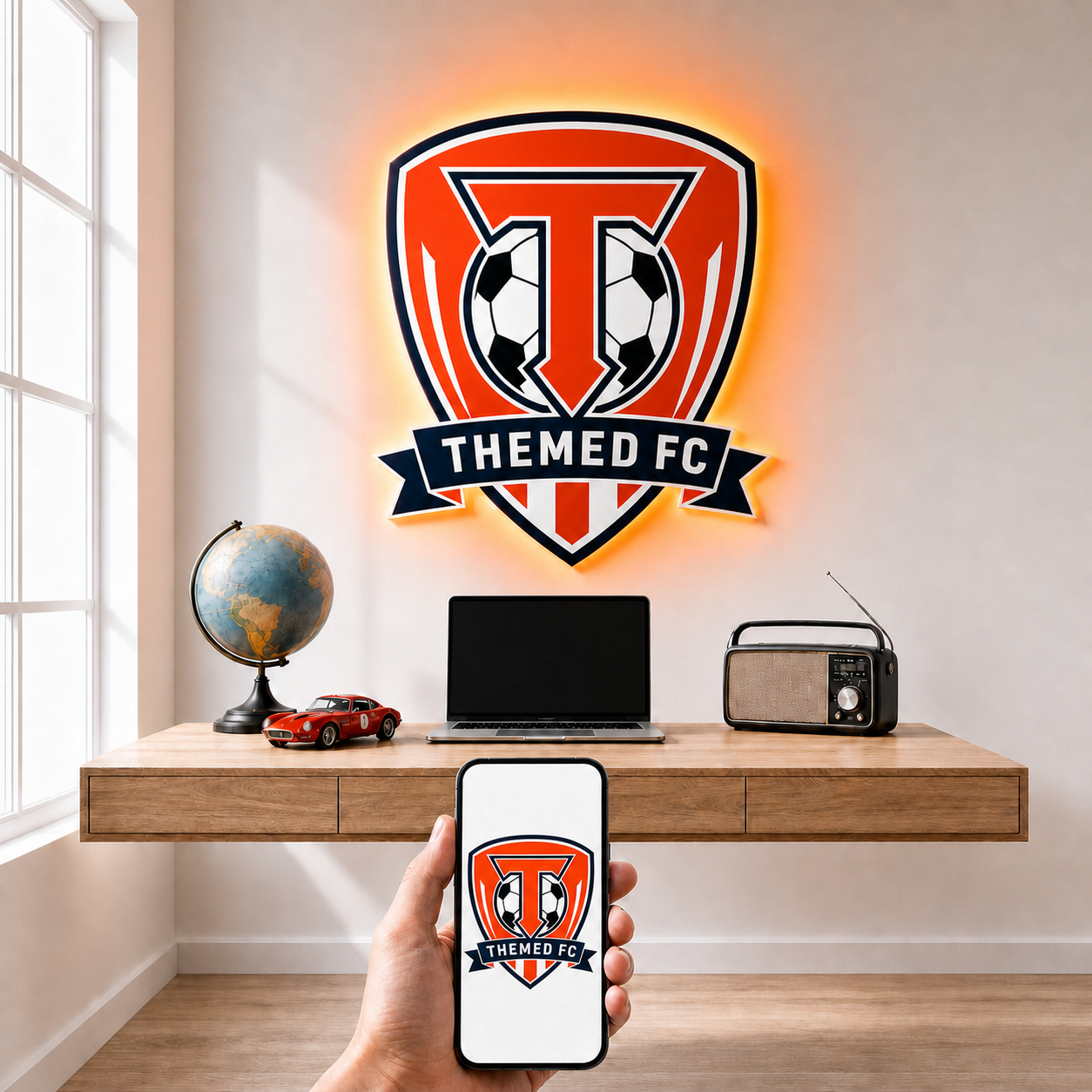 Custom Printed Club LED Backlit Wallpop