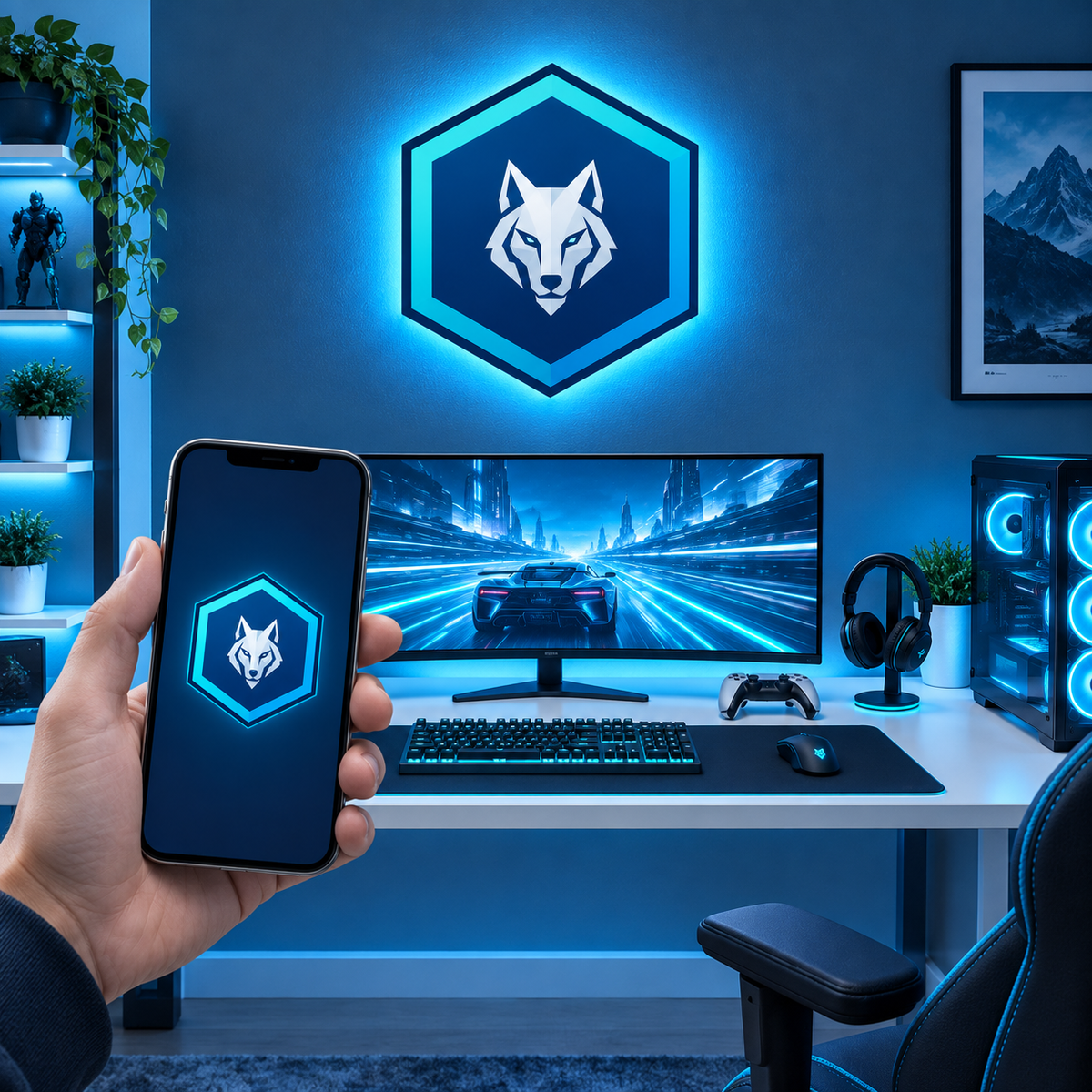 Custom Gaming LED Backlit WallLite