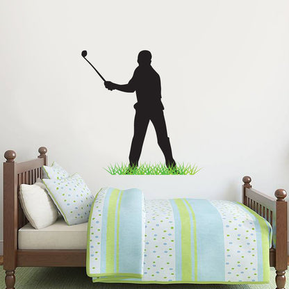 Golfer Silhouette Wall Sticker