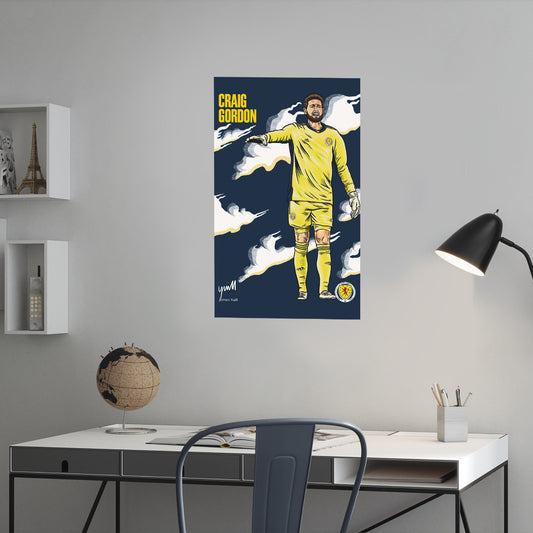 Scotland National Team - Craig Gordon Wall Sticker