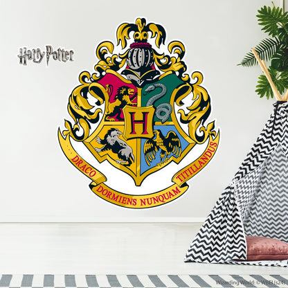 HARRY POTTER Wall Sticker - Hogwarts Crest Wall Decal Wizarding World Art