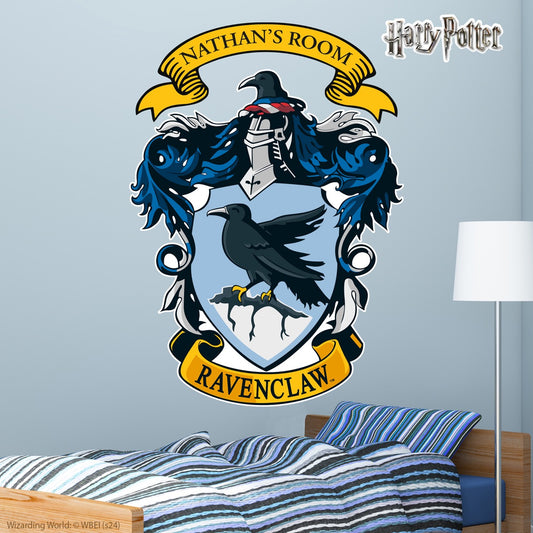 HARRY POTTER Wall Sticker - Ravenclaw Personalised Crest Wall Decal Wizarding World Art