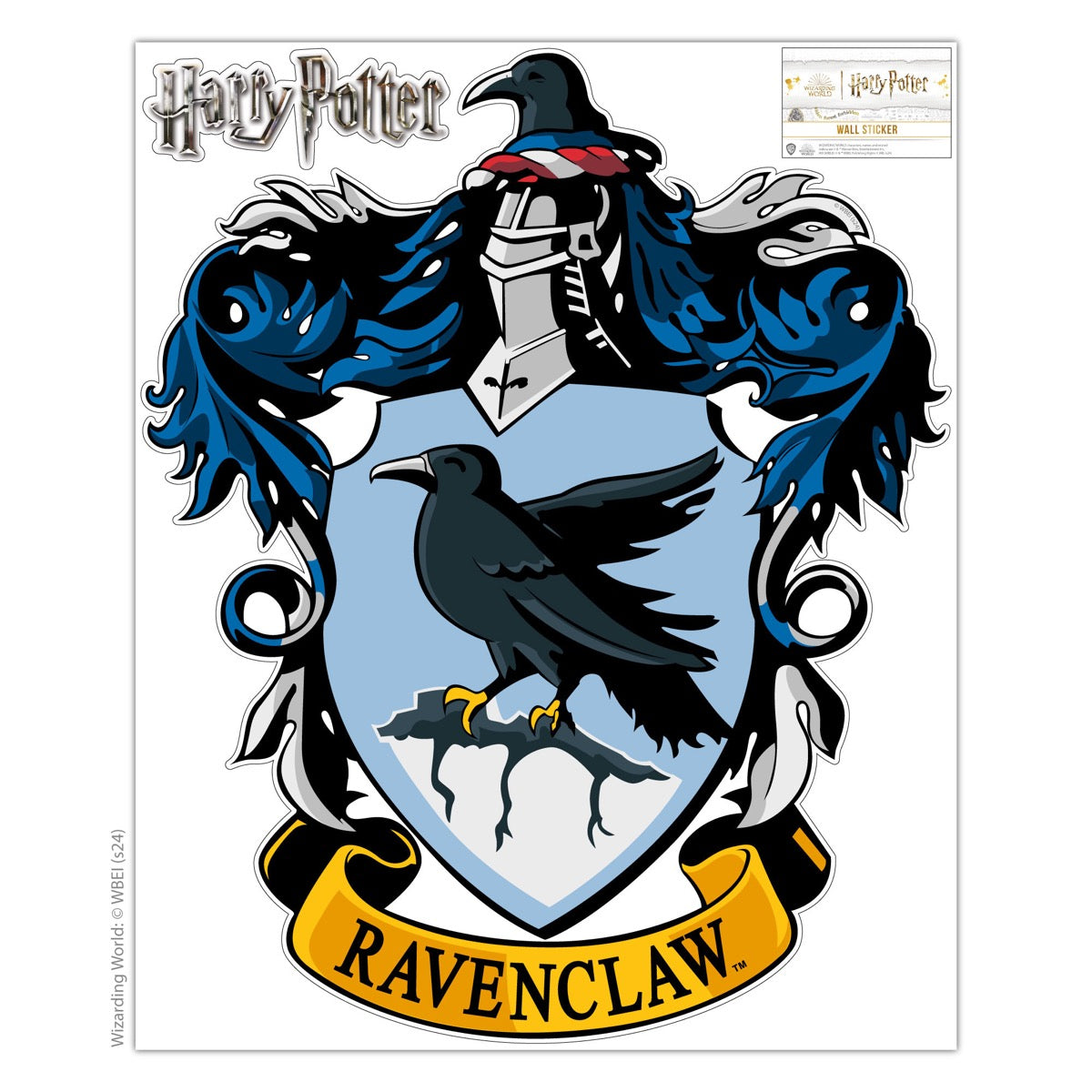 HARRY POTTER Wall Sticker - Ravenclaw Crest Wall Decal Wizarding World Art