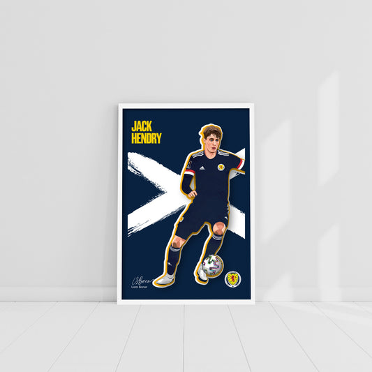 Scotland National Team - Jack Hendry Print