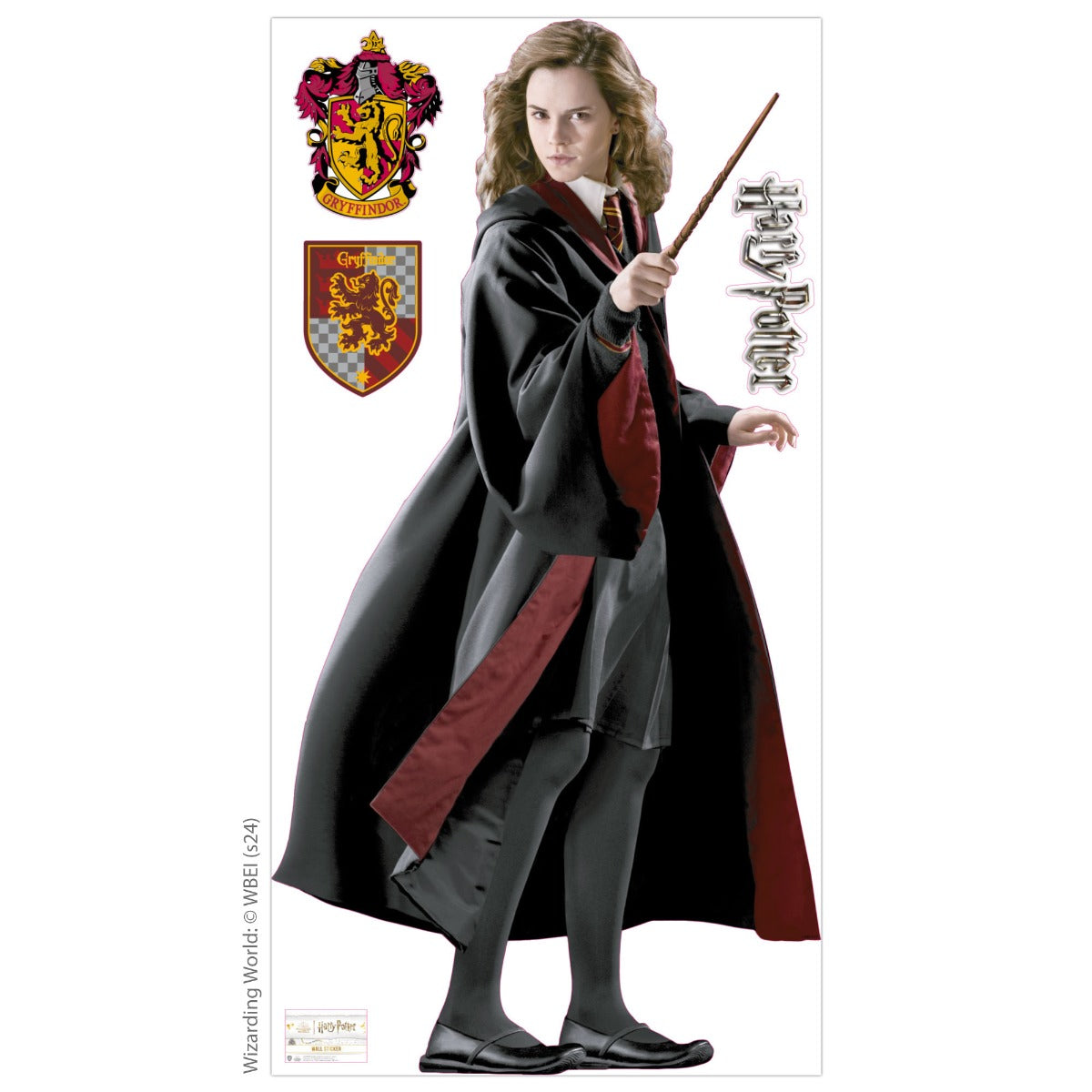 HARRY POTTER Wall Sticker - Hermione Granger 5th Year Cut Out Wall Decal Wizarding World Art