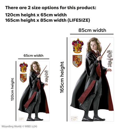 HARRY POTTER Wall Sticker - Hermione Granger 5th Year Cut Out Wall Decal Wizarding World Art