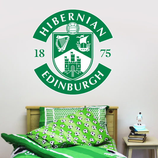 Hibernian Hibs Crest Wall Sticker