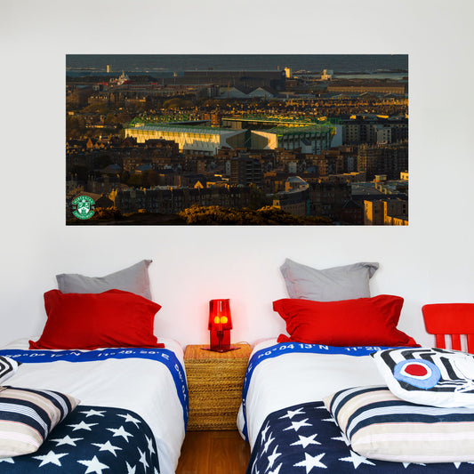 Hibernian Easter Road Stadium Wall Sticker Outside Night Time