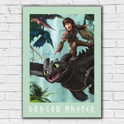 How To Train Your Dragon Print - Hiccup and Toothless Dragon Master Print