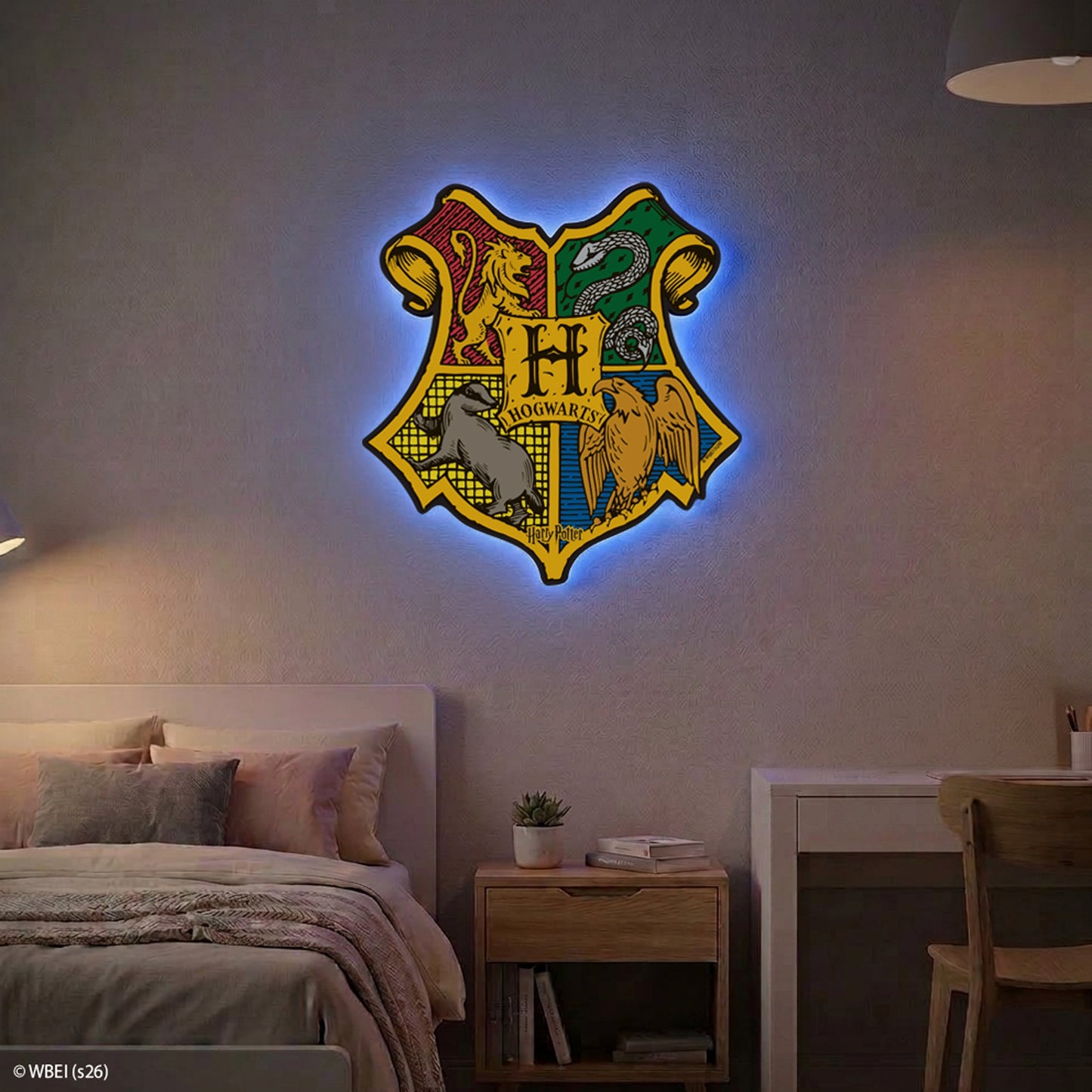 Harry Potter Hogwarts Badge LED Backlit WallLite