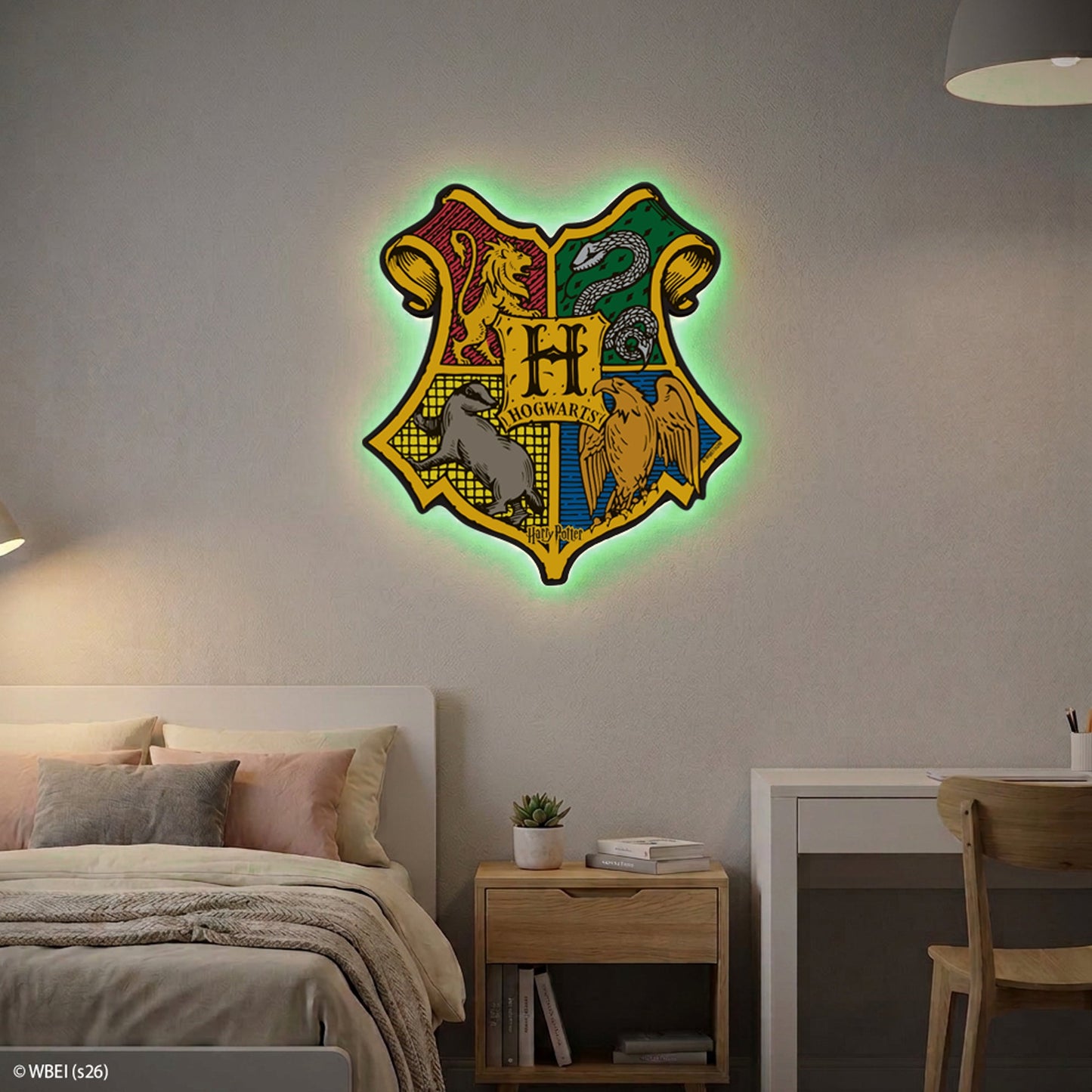 Harry Potter Hogwarts Badge LED Backlit WallLite